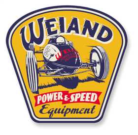 Weiand Metal Power/Speed Sign